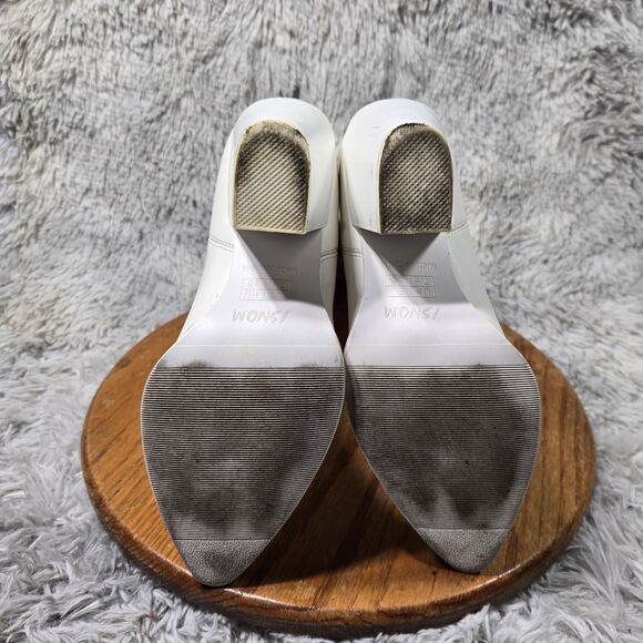 Isnom Women Size 7.5 Knee High Embroidered Chunky Heeled Western Cowgirl Boots - Picture 6 of 14